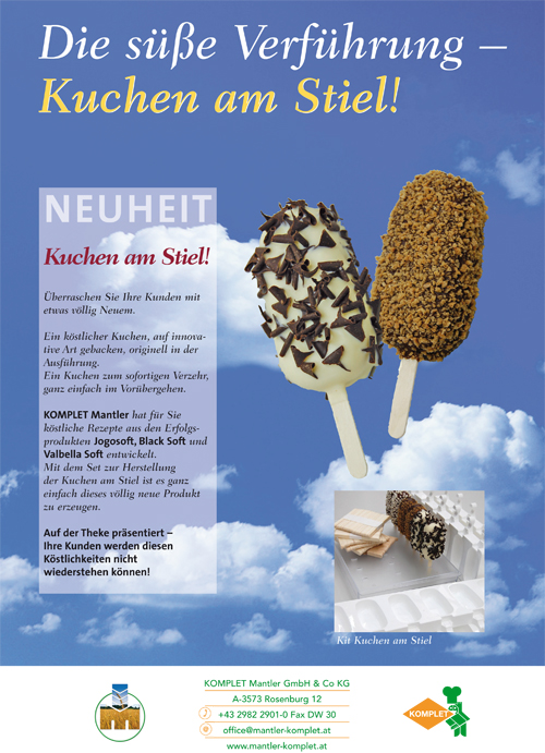 Flyer Kuchen am Stil